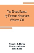 Cover: The great events by famous historians (Volume XX) - ALPHA EDITION