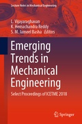 Cover: Emerging Trends in Mechanical Engineering - Springer