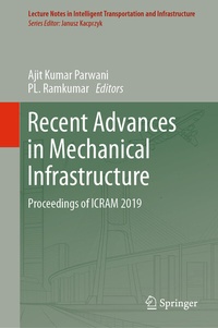 Enlarge image Cover: Recent Advances in Mechanical Infrastructure - Springer