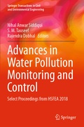 Cover: Advances in Water Pollution Monitoring and Control - Springer