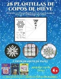 Cover: Copos de nieve de papel (Divertidas actividades artisticas y de manualidades de nivel facil a intermedio para ninos) - Ideas de manualidades divertidas