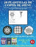 Cover: Patrones de copos de nieve de papel (Divertidas actividades artisticas y de manualidades de nivel facil a intermedio para ninos) - Ideas de manualidades divertidas