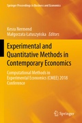 Cover: Experimental and Quantitative Methods in Contemporary Economics - Springer