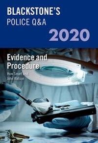 Abbildung von: Blackstone's Police Q&A 2020 Volume 2: Evidence and Procedure - Oxford University Press