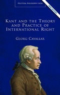Cover: Kant and the Theory and Practice of International Right - University of Wales Press