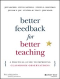 Cover: Better Feedback for Better Teaching - Jossey-Bass