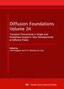 Cover: Transport Phenomena in Single and Multiphase Systems: New Developments at Different Fields - Trans Tech Publications Ltd