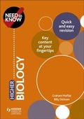 Cover: Need to Know: Higher Biology - Hodder Gibson