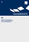 Cover: Alternative Dichtungssysteme - Konzepte zur Dichtungsmontage und zum Dichtmittelauftrag - utzverlag GmbH