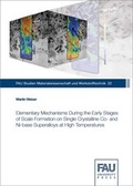 Cover: Elementary Mechanisms During the Early Stages of Scale Formation on Single Crystalline Co- and Ni-base Superalloys at High Temperatures - FAU University Press