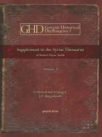 Enlarge image Cover: Syriac Thesaurus - Gorgias Press