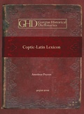 Cover: Coptic-Latin Lexicon - Gorgias Press