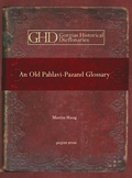 Cover: An Old Pahlavi-Pazand Glossary - Gorgias Press