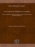 Cover: Greek and Syriac Miniatures in Jerusalem - Gorgias Press