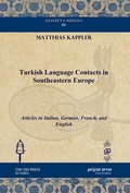 Cover: Turkish Language Contacts in Southeastern Europe - Gorgias Press