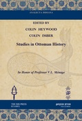Cover: Studies in Ottoman History - Gorgias Press