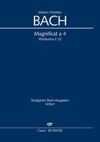Abbildung von: Magnificat a 4 (Klavierauszug) - Carus-Verlag