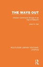 Cover: The Ways Out - Routledge