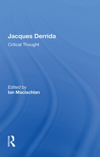 Enlarge image Cover: Jacques Derrida - Routledge