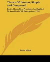 Enlarge image Cover: Theory Of Interest, Simple And Compound - Kessinger Publishing Co