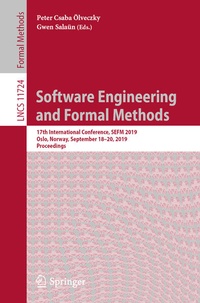 Enlarge image Cover: Software Engineering and Formal Methods - Springer