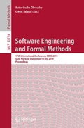 Cover: Software Engineering and Formal Methods - Springer