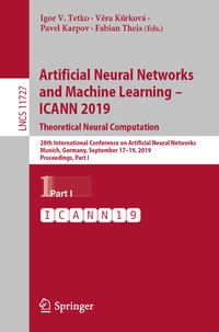 Abbildung von: Artificial Neural Networks and Machine Learning - ICANN 2019: Theoretical Neural Computation - Springer