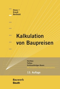 Abbildung von: Kalkulation von Baupreisen - DIN Media
