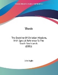 Enlarge image Cover: Thesis - Kessinger Publishing