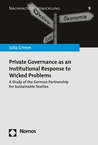 Abbildung von: Private Governance as an Institutional Response to Wicked Problems - Nomos