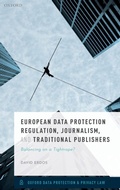 Cover: European Data Protection Regulation, Journalism, and Traditional Publishers - Oxford University Press