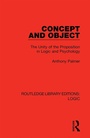 Cover: Concept and Object - Routledge