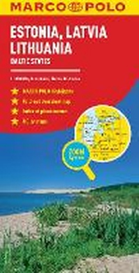 Abbildung von: Estonia, Latvia, Lithuania Marco Polo Map - Marco Polo Maps