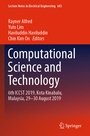 Cover: Computational Science and Technology - Springer