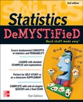 Cover: Statistics DeMYSTiFieD, 2nd Edition - McGraw-Hill Education