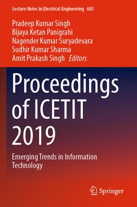 Enlarge image Cover: Proceedings of ICETIT 2019 - Springer