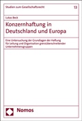 Cover: Konzernhaftung in Deutschland und Europa - Nomos