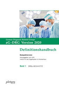 Enlarge image Cover: Definitionshandbuch aG-DRG Version 2020 - pictura Werbung