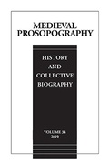 Cover: Medieval Prosopography - Medieval Institute Publications