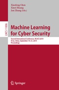 Cover: Machine Learning for Cyber Security - Springer