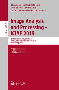 Enlarge image Cover: Image Analysis and Processing - ICIAP 2019 - Springer
