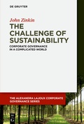 Cover: The Challenge of Sustainability - De Gruyter