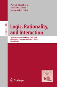Enlarge image Cover: Logic, Rationality, and Interaction - Springer