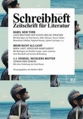Cover: SCHREIBHEFT 93: Babel New York: Louis Wolfsons "Der Schizo und die Sprachen" - Rigodon
