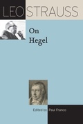 Cover: Leo Strauss on Hegel - University of Chicago Press