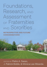 Enlarge image Cover: Foundations, Research, and Assessment of Fraternities and Sororities - Myers Education Press
