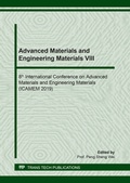 Cover: Advanced Materials and Engineering Materials VIII - Trans Tech Publications Ltd
