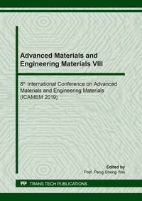 Enlarge image Cover: Advanced Materials and Engineering Materials VIII - Trans Tech Publications Ltd
