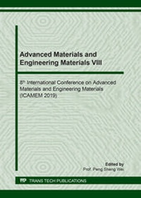 Enlarge image Cover: Advanced Materials and Engineering Materials VIII - Trans Tech Publications Ltd