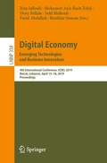 Cover: Digital Economy. Emerging Technologies and Business Innovation - Springer